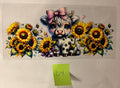 64 Girl Highland Cow with Sunflowers