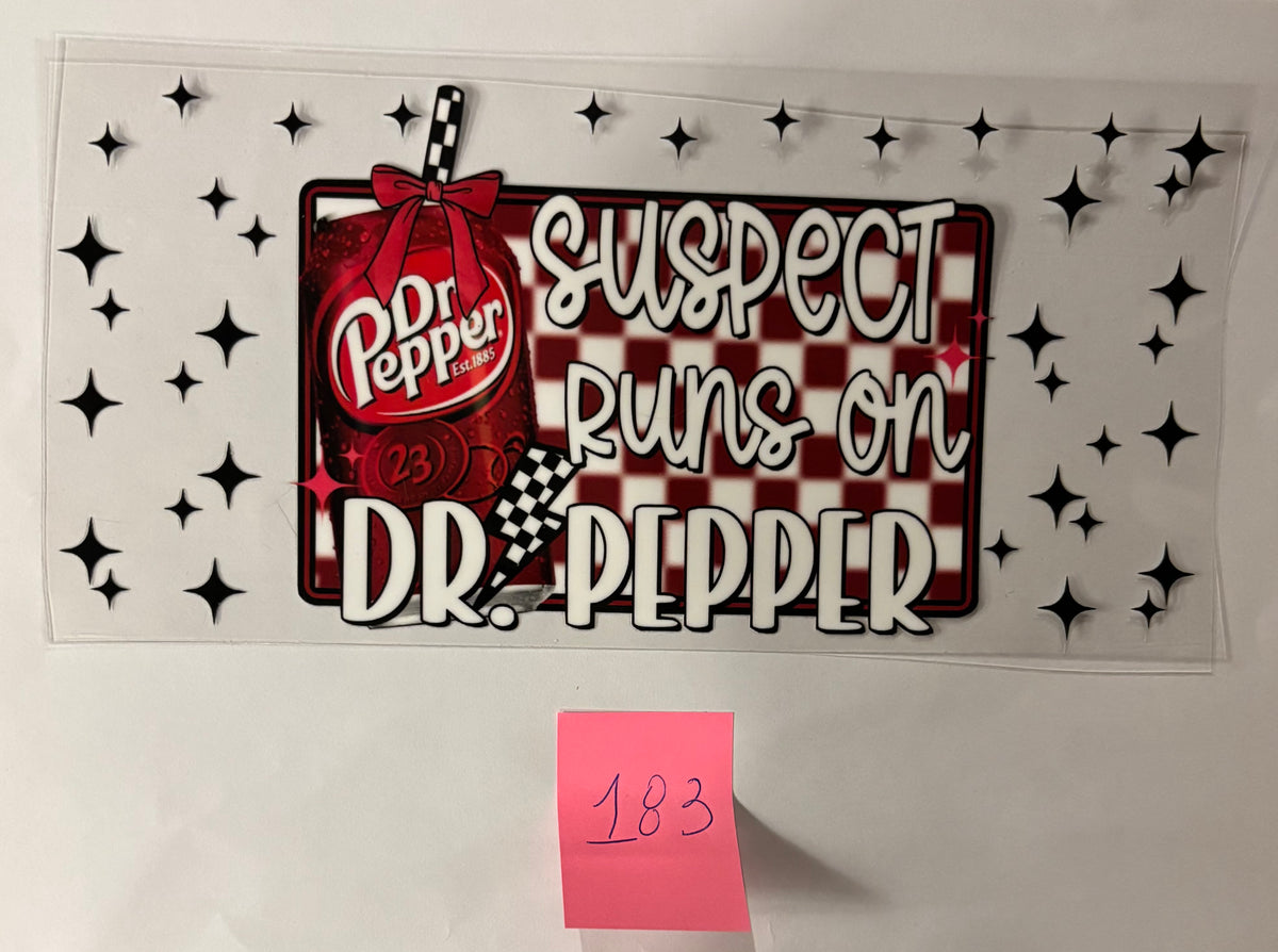 183 Suspect Runs On Dr Pepper