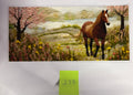 279 Brown Horse with Field Scene