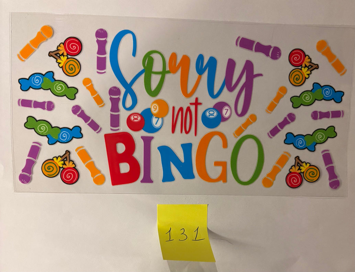 131 Sorry Not Bingo