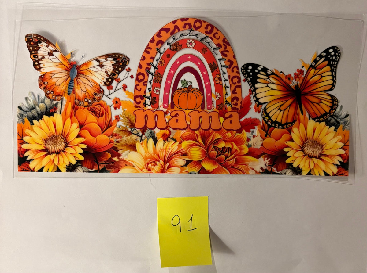 91 Mama fall print
