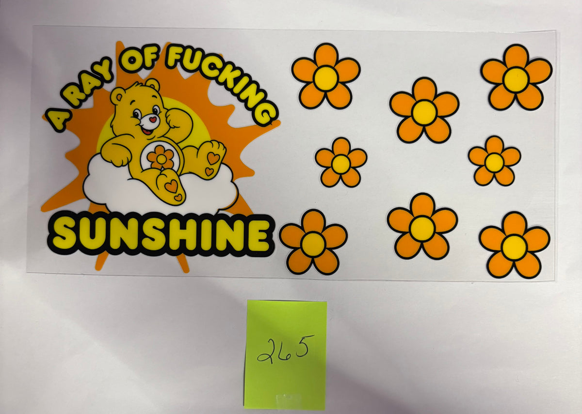 265 Yellow Swear Bear