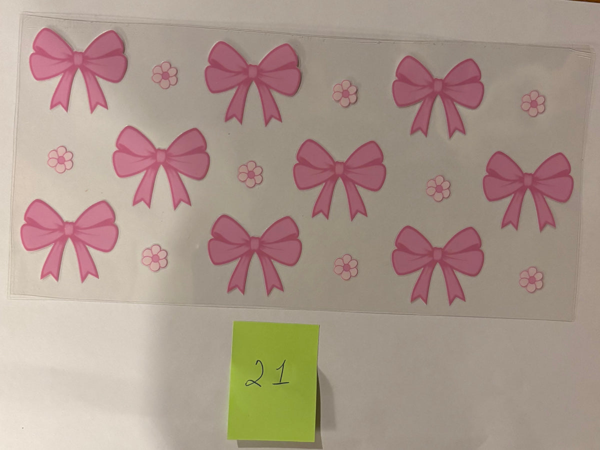 21 Pink Bows