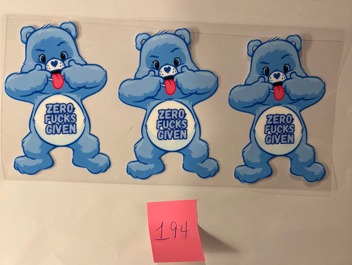 194 Blue Swear Bear