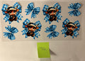 76 Small Highland Cows with blue checkered bows