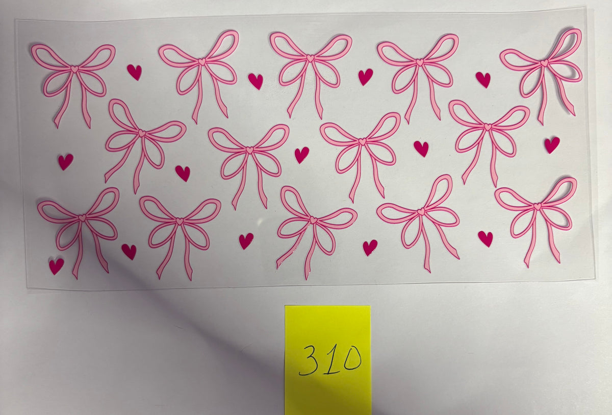 310 Pink Bows and Hearts