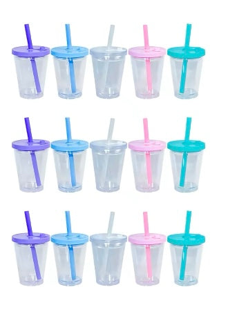 12 oz kids acrylic leak proof snow globe tumbler